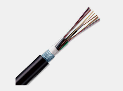 Laminated fiber optic cable for outdoor use