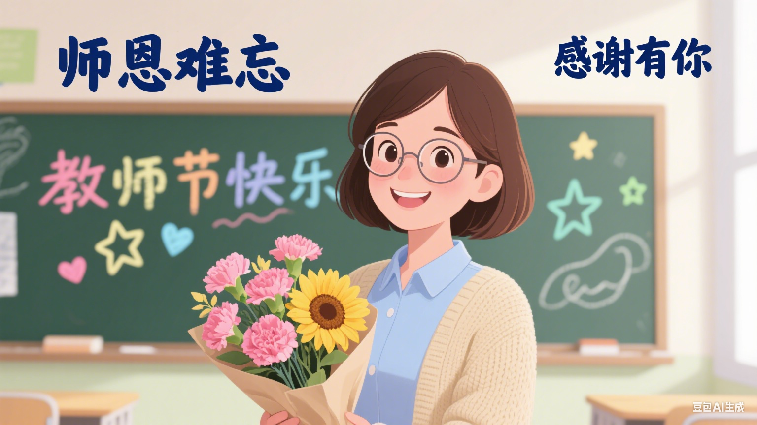 感恩有您 照亮前行 — 祝老师们节日快乐！
