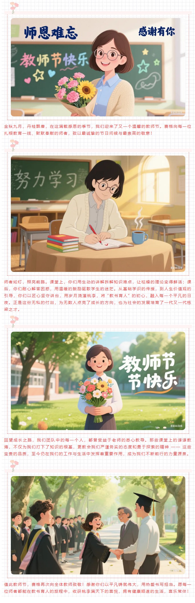 感恩有您 照亮前行 — 祝老师们节日快乐！_副本
